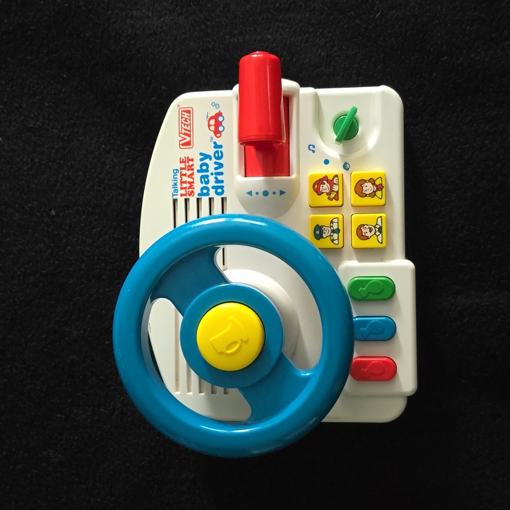 Vintage VTech Talking Little Smart Baby Driver Toy